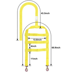Robbor industrial-grade webbing with reinforced stitching ensures durable hauling.