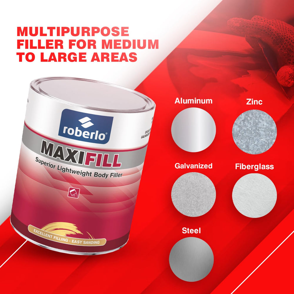 Roberlo Maxifill creates a paint-ready surface after priming.