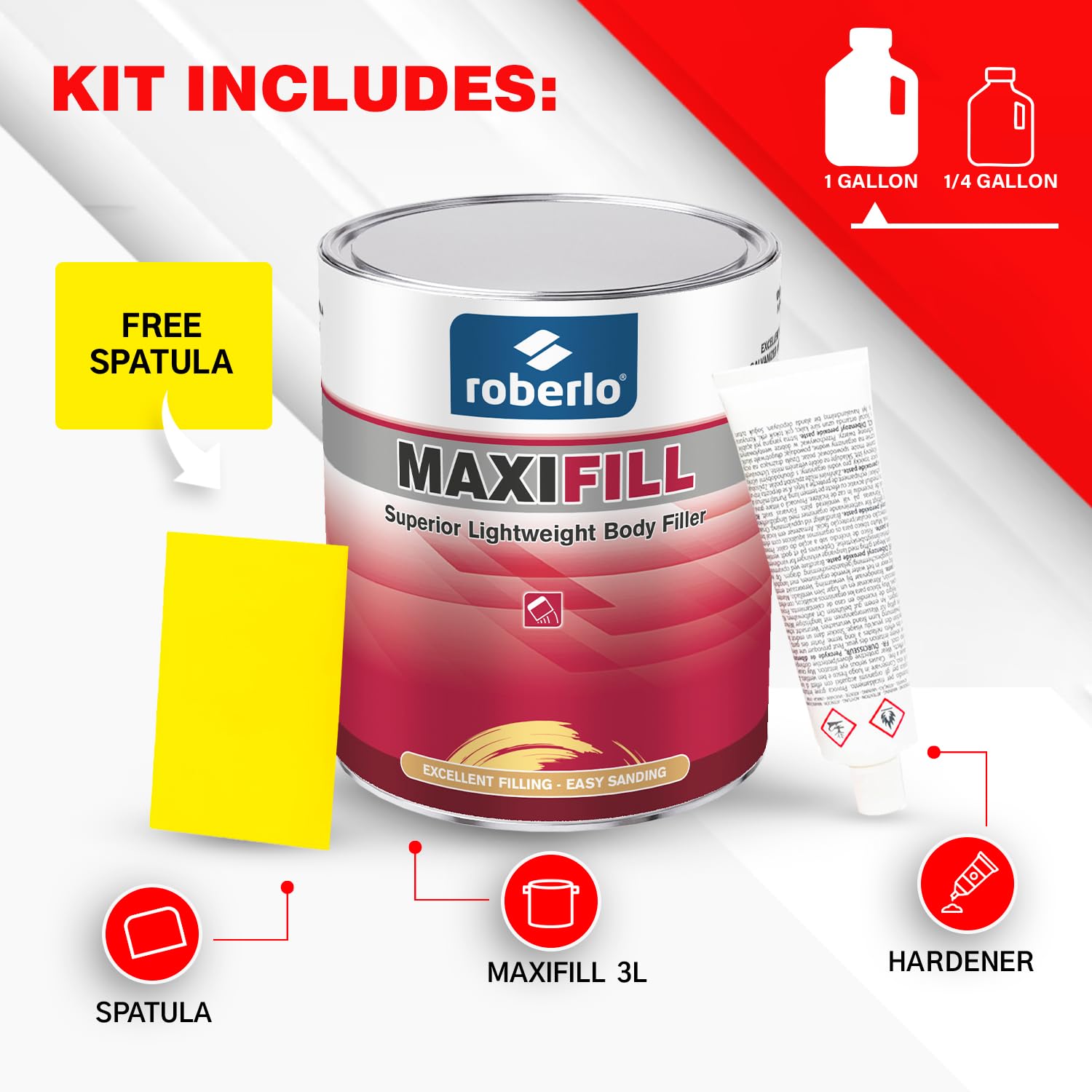 Roberlo Maxifill being sanded to reveal a seamless surface.