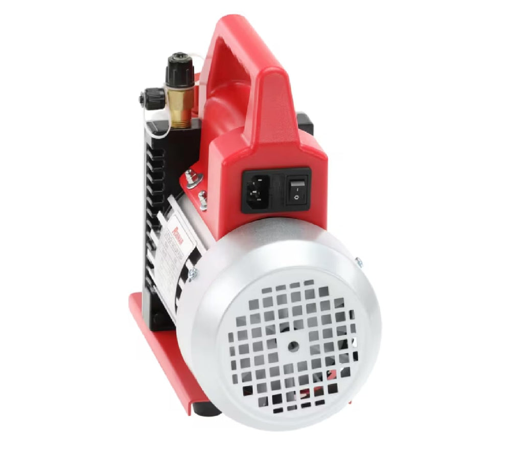Robinair 15500 heat-dissipation fins keep pump cooler
