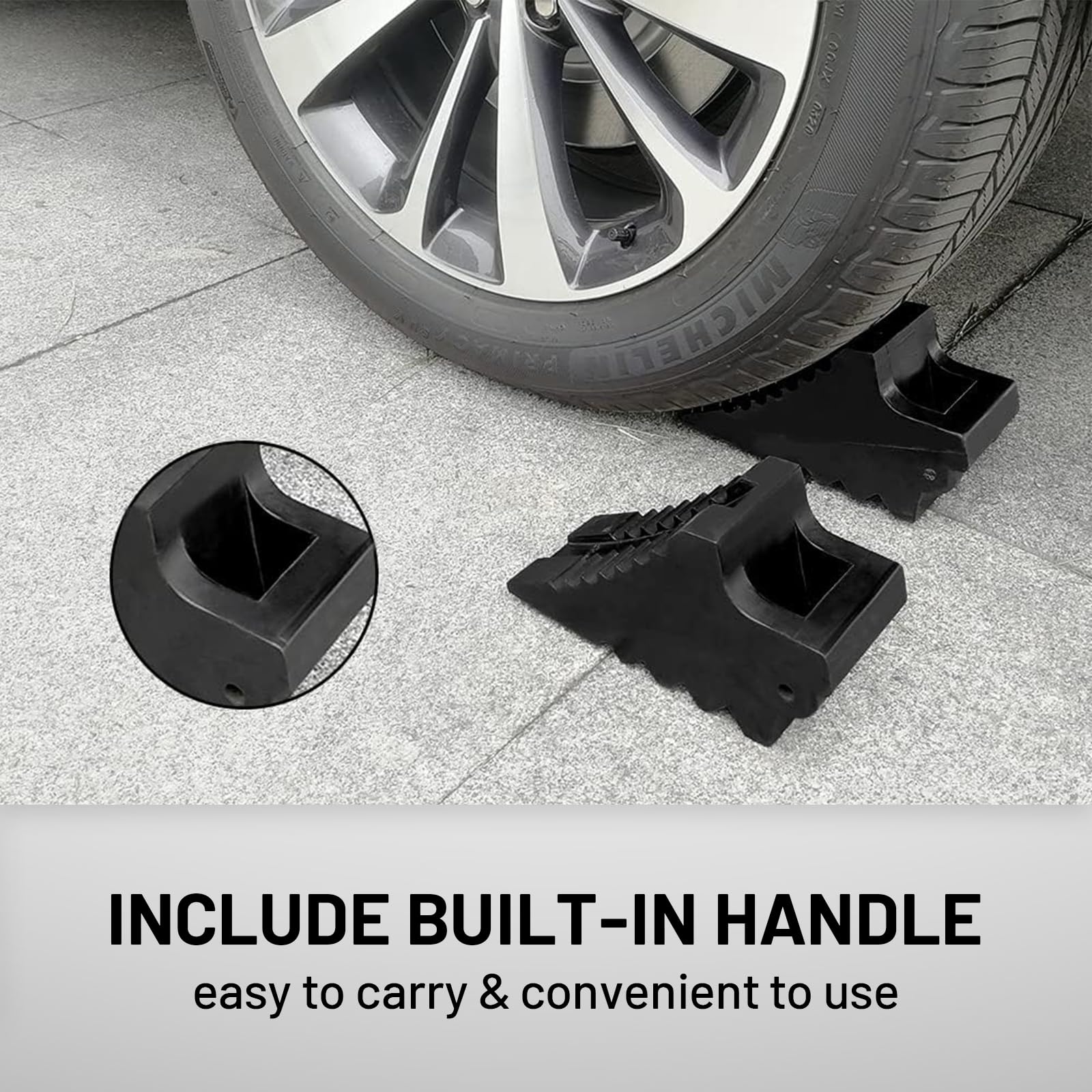 ROBLOCK all-weather wheel chock designed for RVs, boats, and ATVs