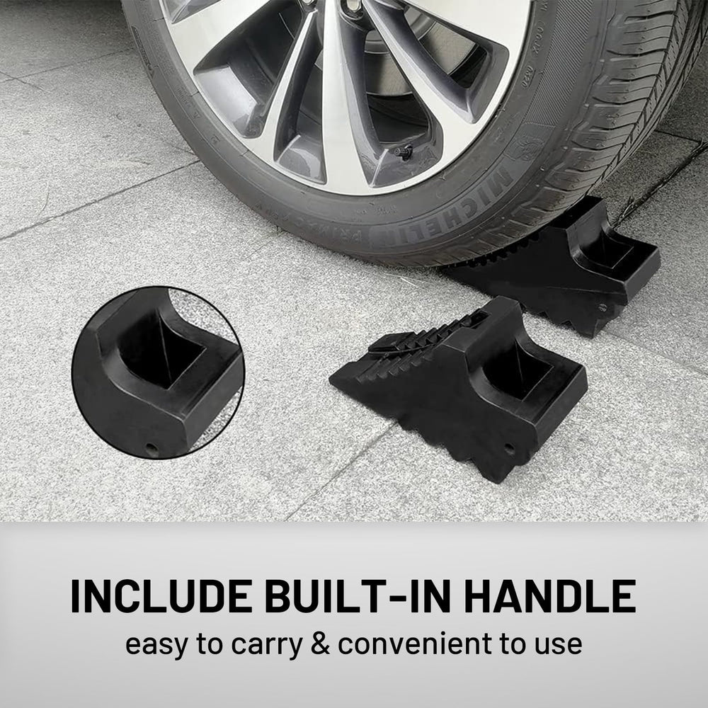 ROBLOCK all-weather wheel chock designed for RVs, boats, and ATVs