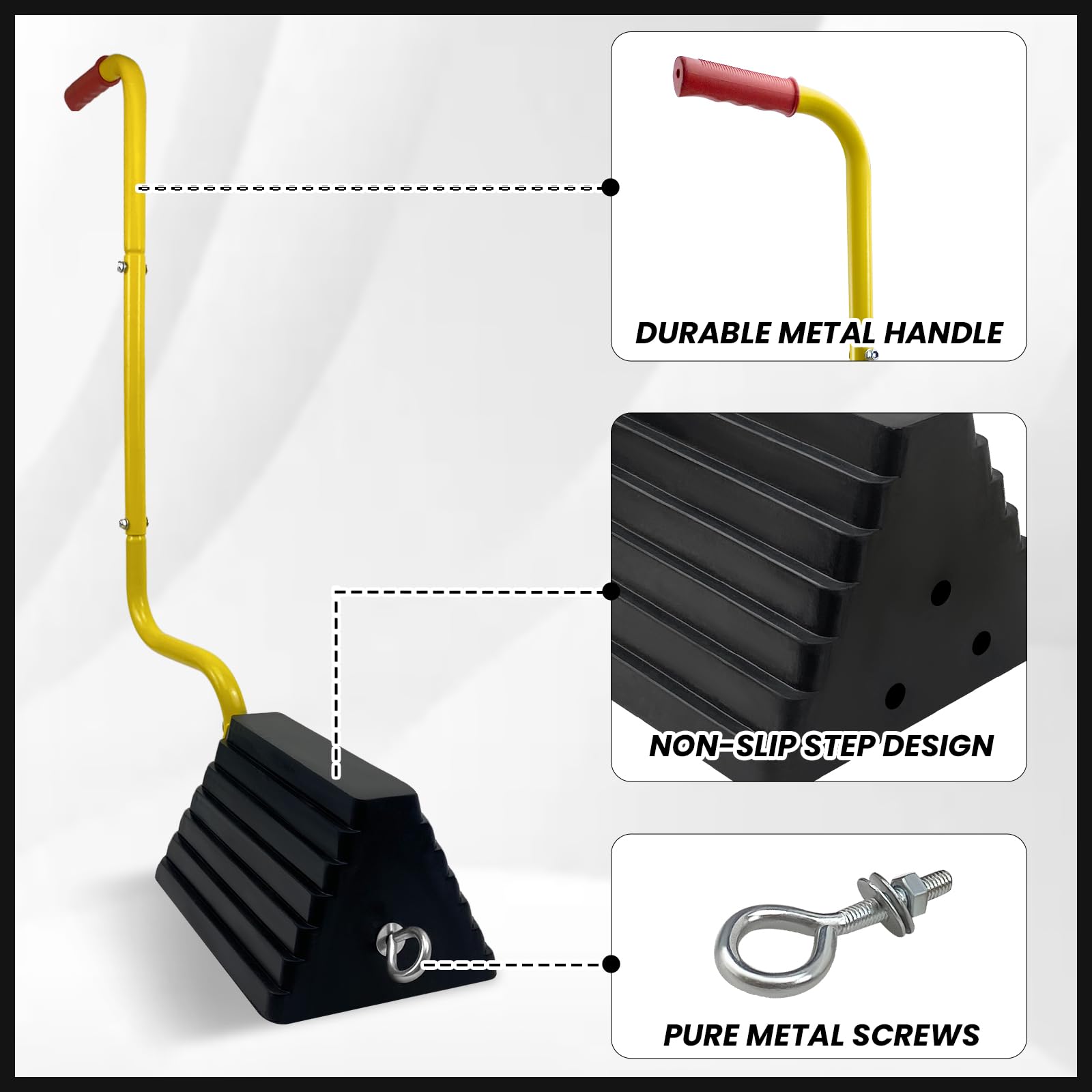 Bottom anti-slip texture provides strong traction on varied surfaces