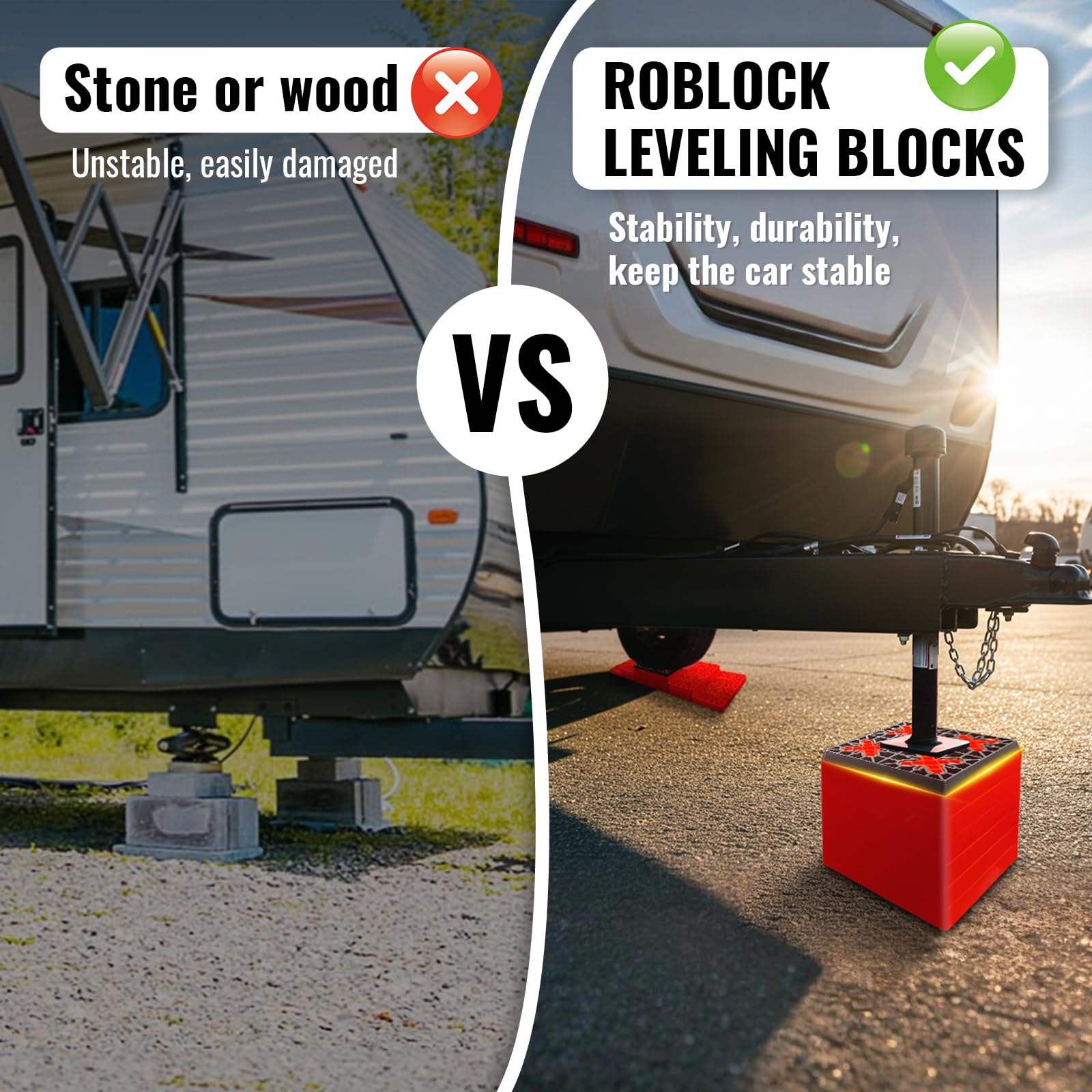 ROBLOCK durable polypropylene with UV resistance for outdoor use