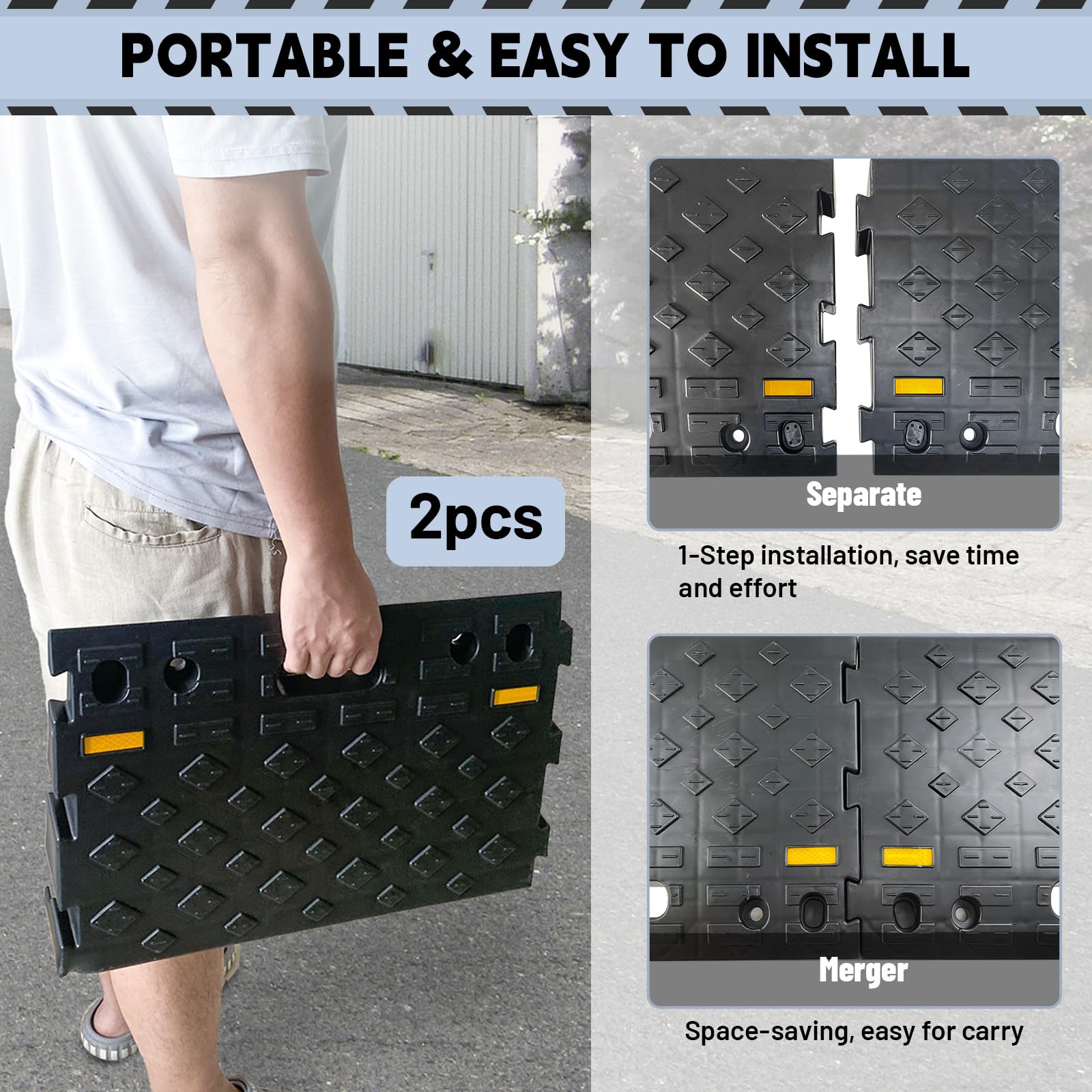 ROBLOCK hollow grid bottom provides strong support while remaining light to handle