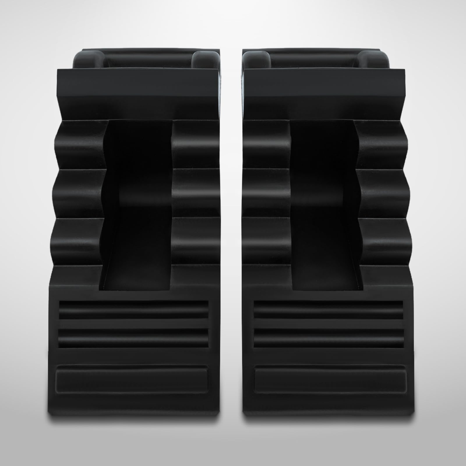 ROBLOCK two-pack wheel chocks offering reliable vehicle safety