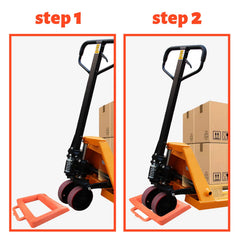 ROBLOCK pallet jack chock dimensions 14-2x11-2x2 for standard jacks