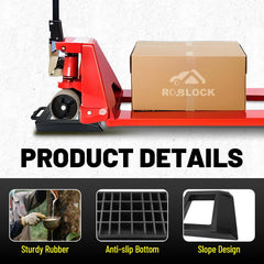 ROBLOCK durable materials provide a non-slip bottom for reliable floor grip.