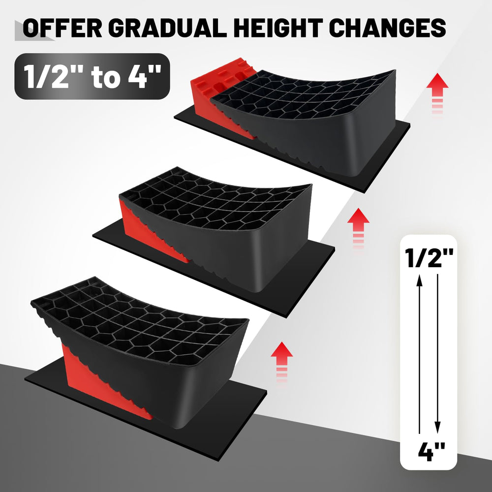 ROBLOCK leveling blocks with carry bag for easy transport and storage after camping