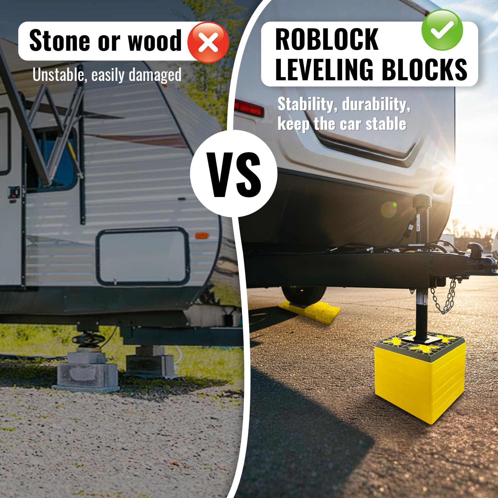 ROBLOCK simple-to-use system makes setup faster at campsites