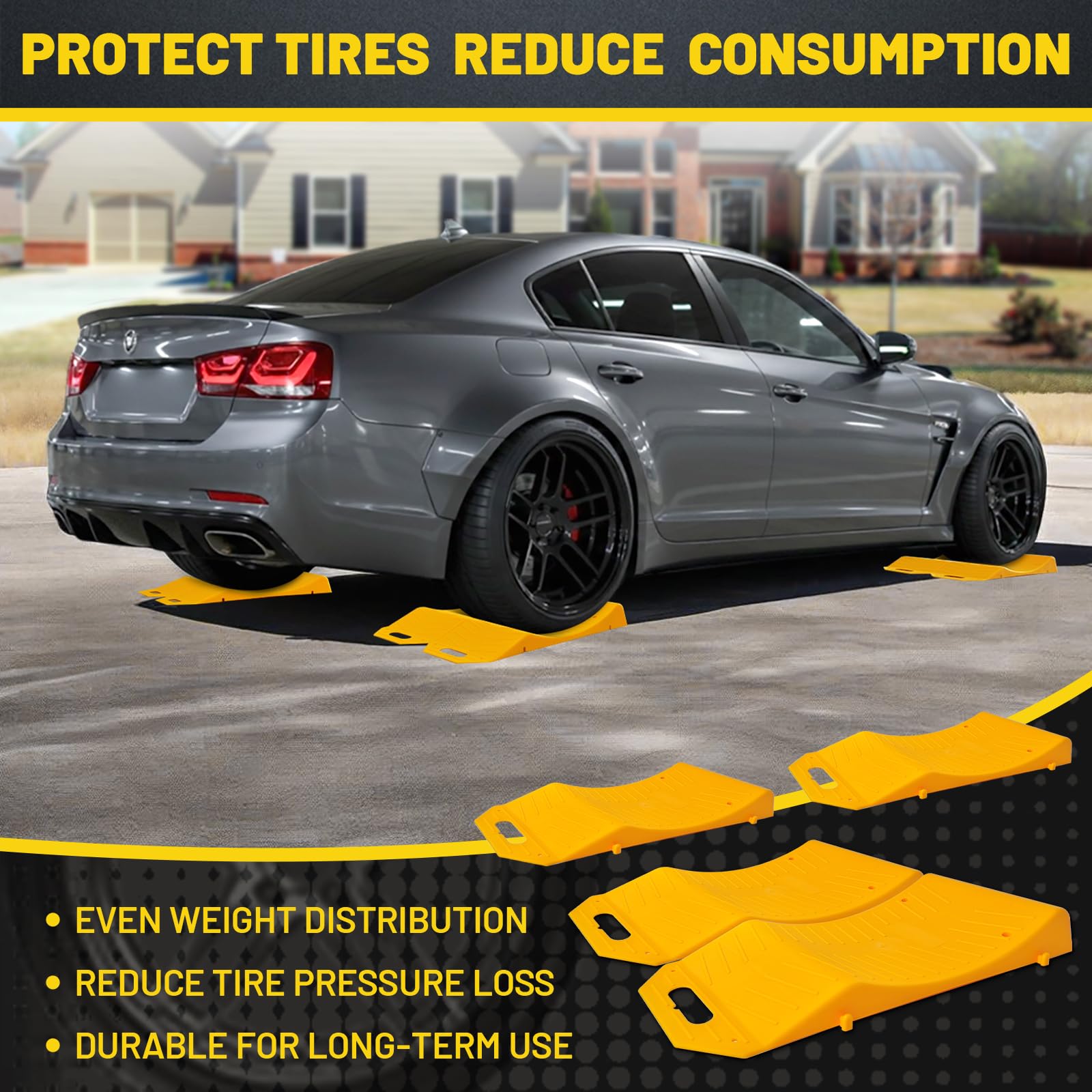 All-season durability suits home garage, camping, boat storage, and winter tire protection.
