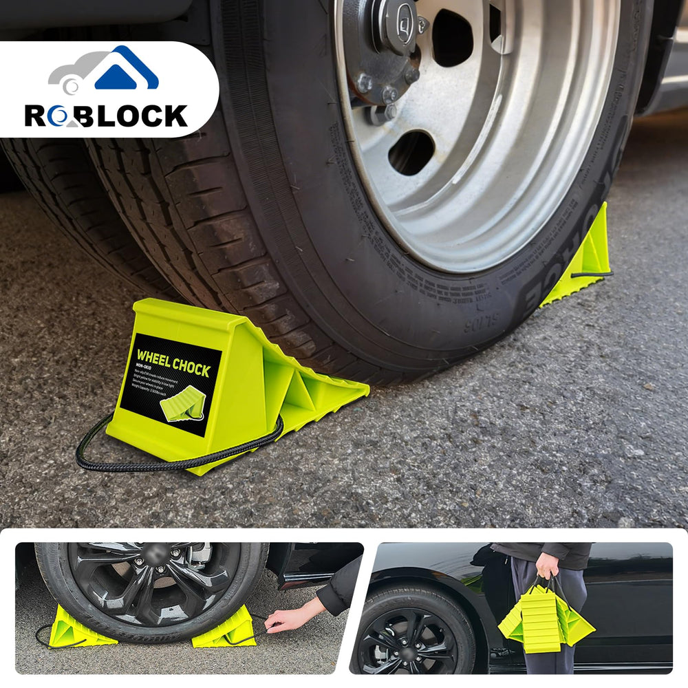 ROBLOCK rope-free design enables easy carrying and placement