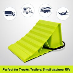 ROBLOCK compact stackable wheel chocks save storage space