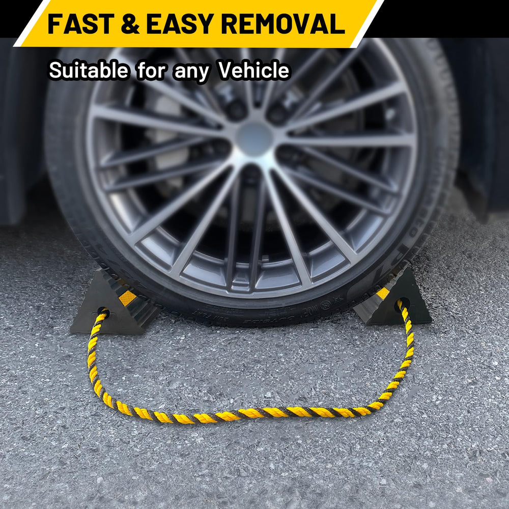 ROBLOCK wheel chocks provide a secure grip on various surfaces
