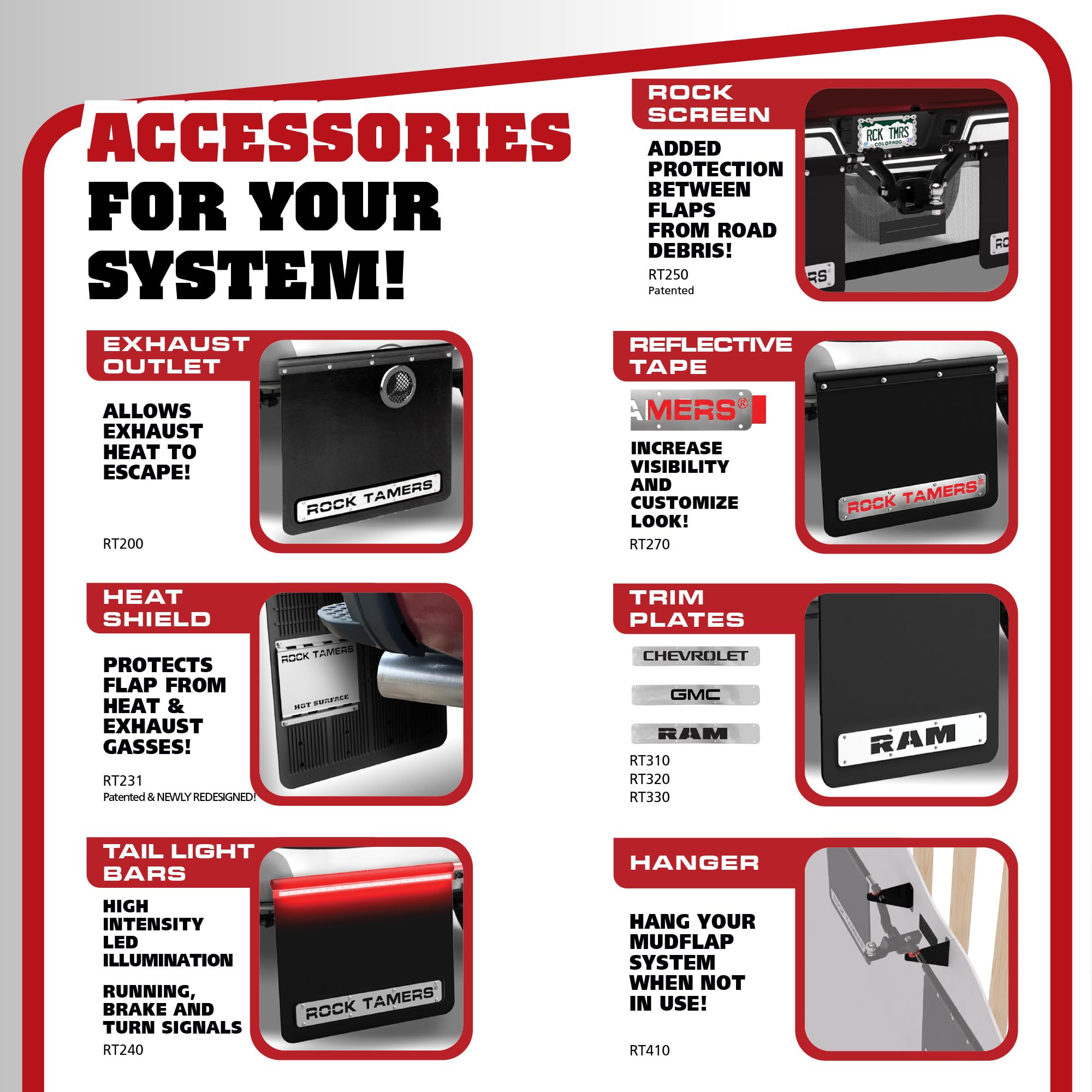 Rock Tamers measurement range illustrates overall width options