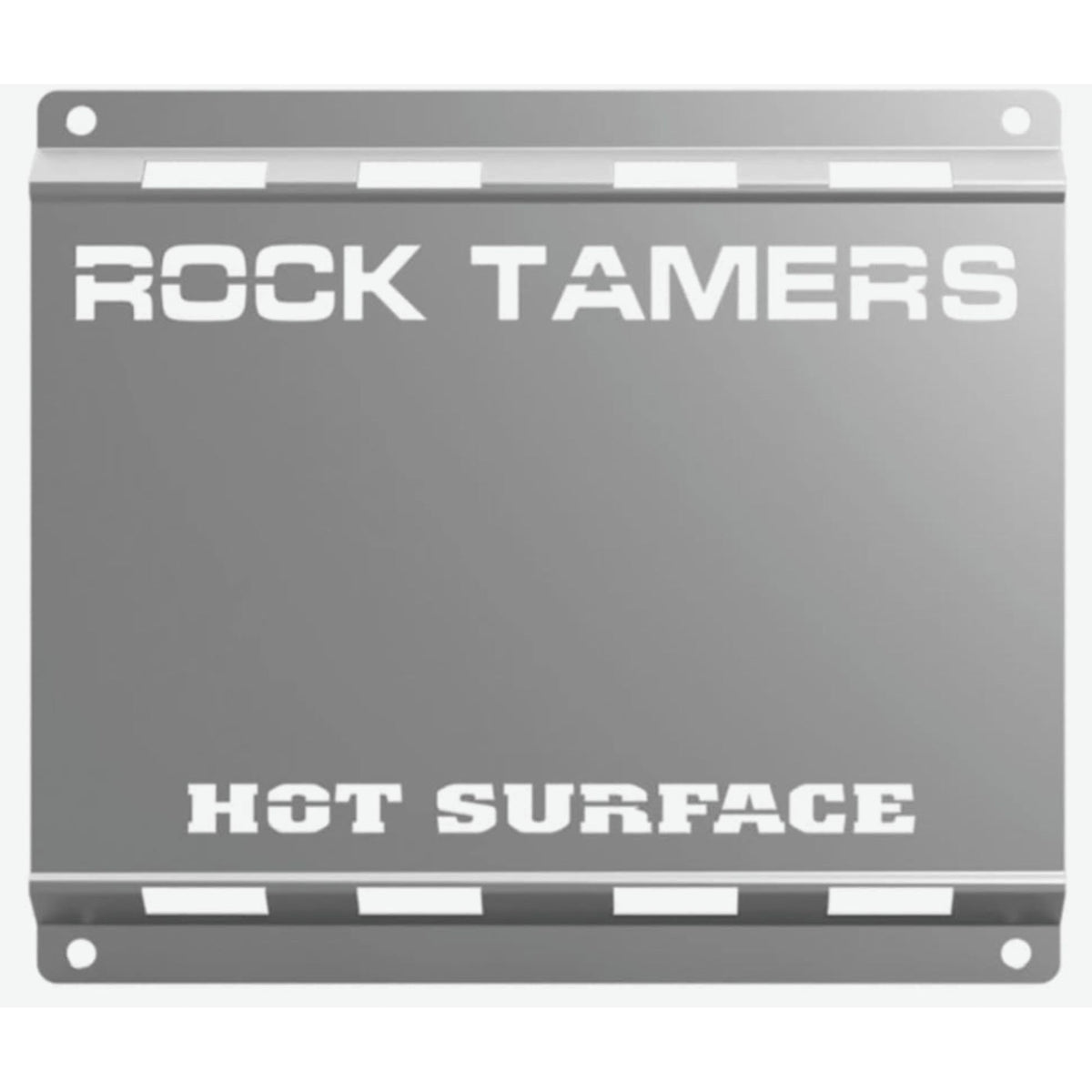 Rock Tamers RT231 heat shield back view protecting mudflap from exhaust heat
