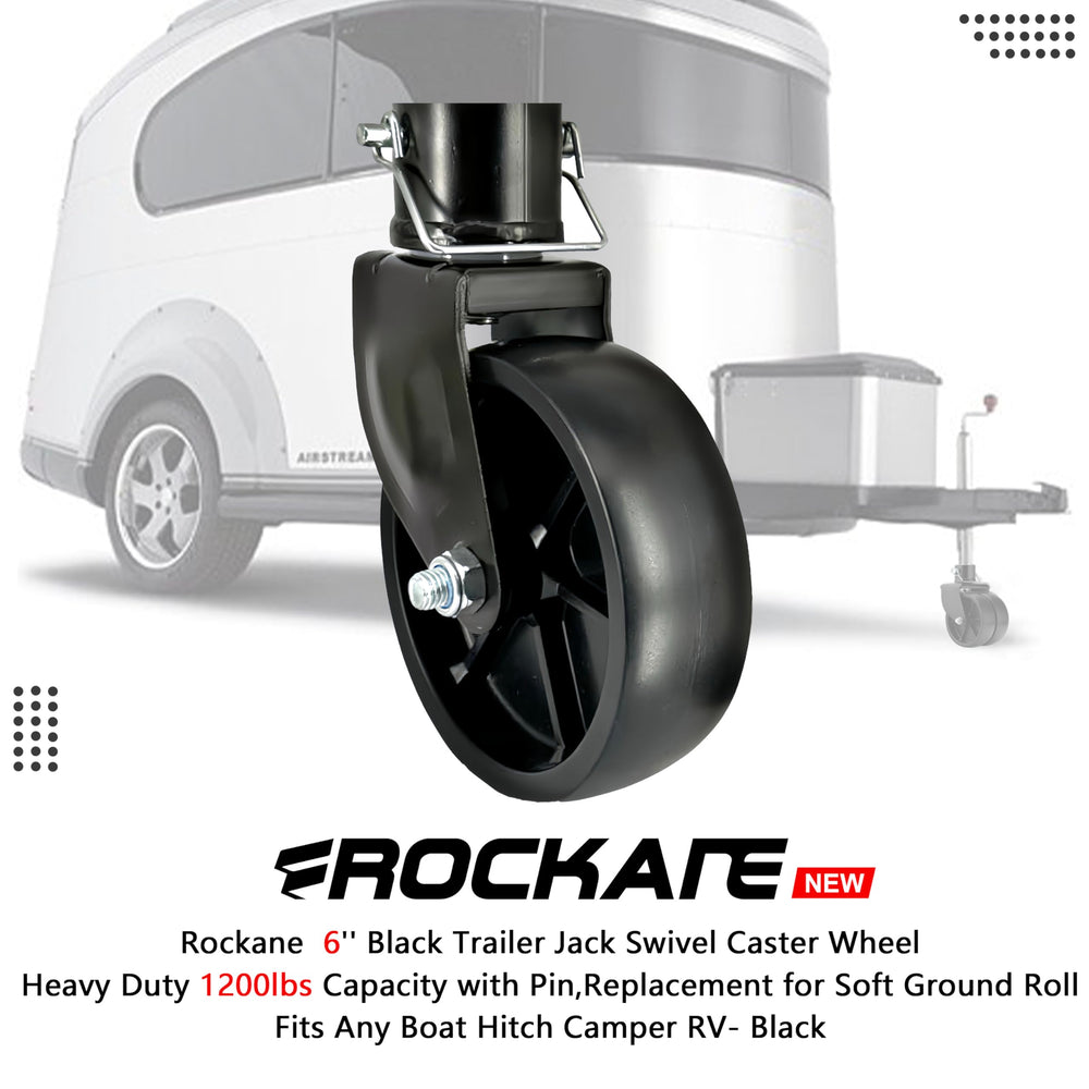 Rockane black finish protects against rust and keeps a clean trailer look.