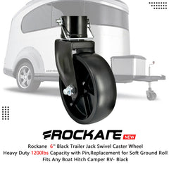 Rockane black finish protects against rust and keeps a clean trailer look.