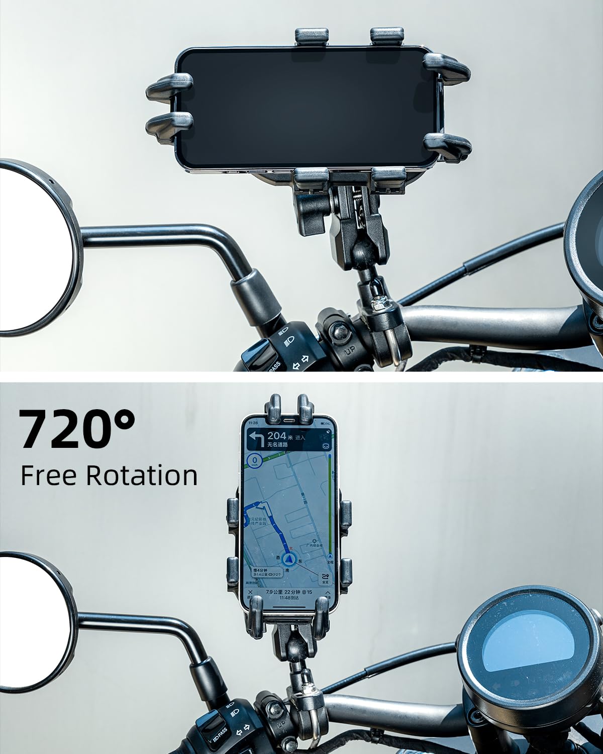 ROCKBROS mount installs in seconds with included tool for quick setup.