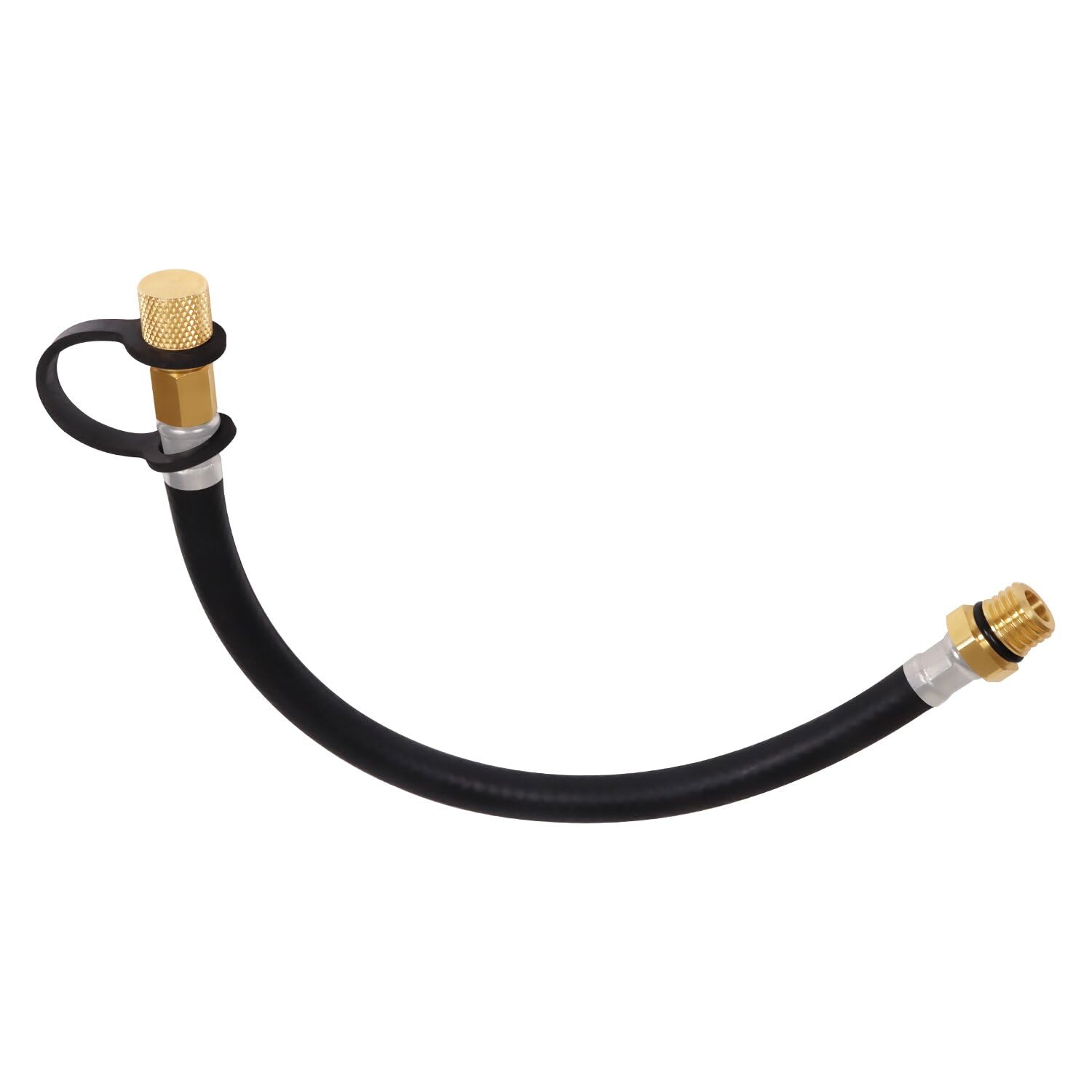 Rockheel Flex Oil Drain Hose body detail highlighting durable construction for Kawasaki engines.