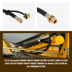 Rockheel Flex Oil Drain Hose packaged for easy replacement.