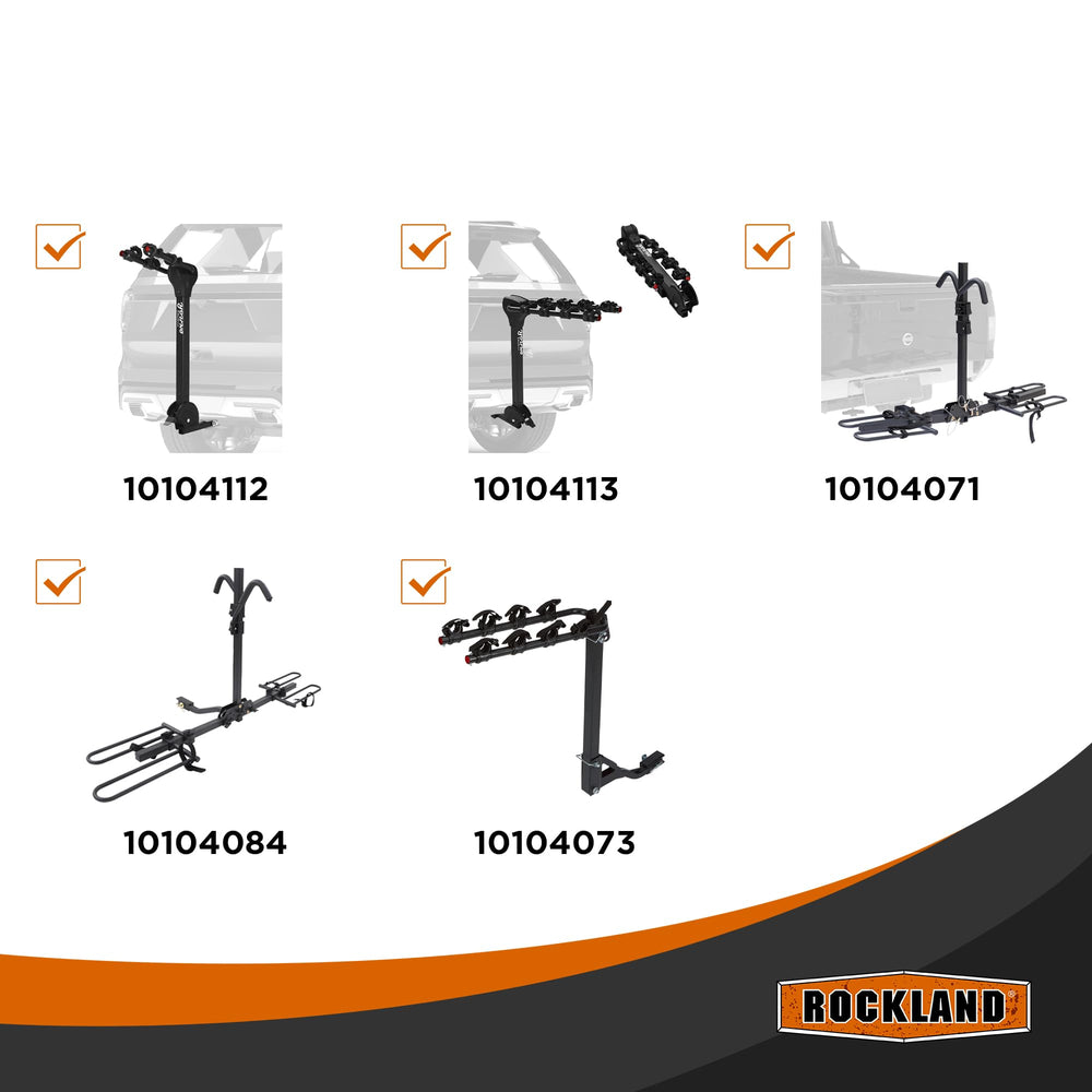 Rockland half-inch anti-rattle pin top view highlights secure locking design for compatible racks.