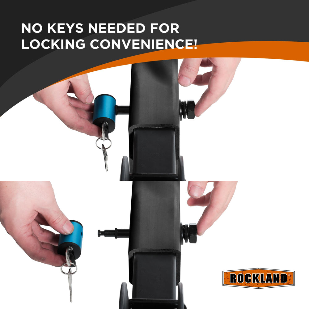 Rockland hitch pin metal finish signals corrosion resistance and long life.
