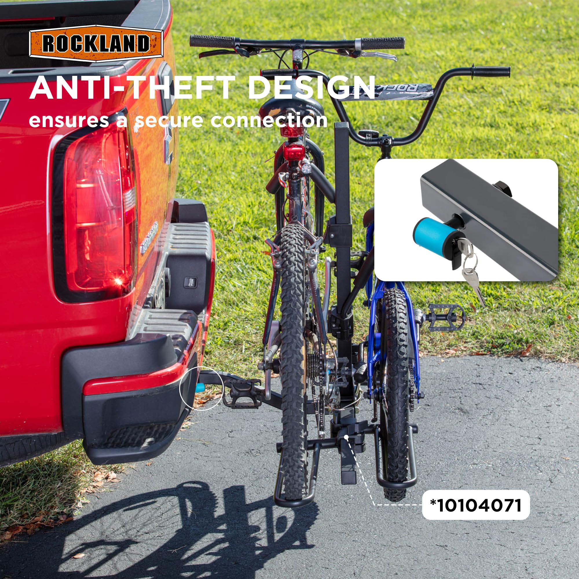 Rockland pin mechanism close-up reveals precise threading and durability.