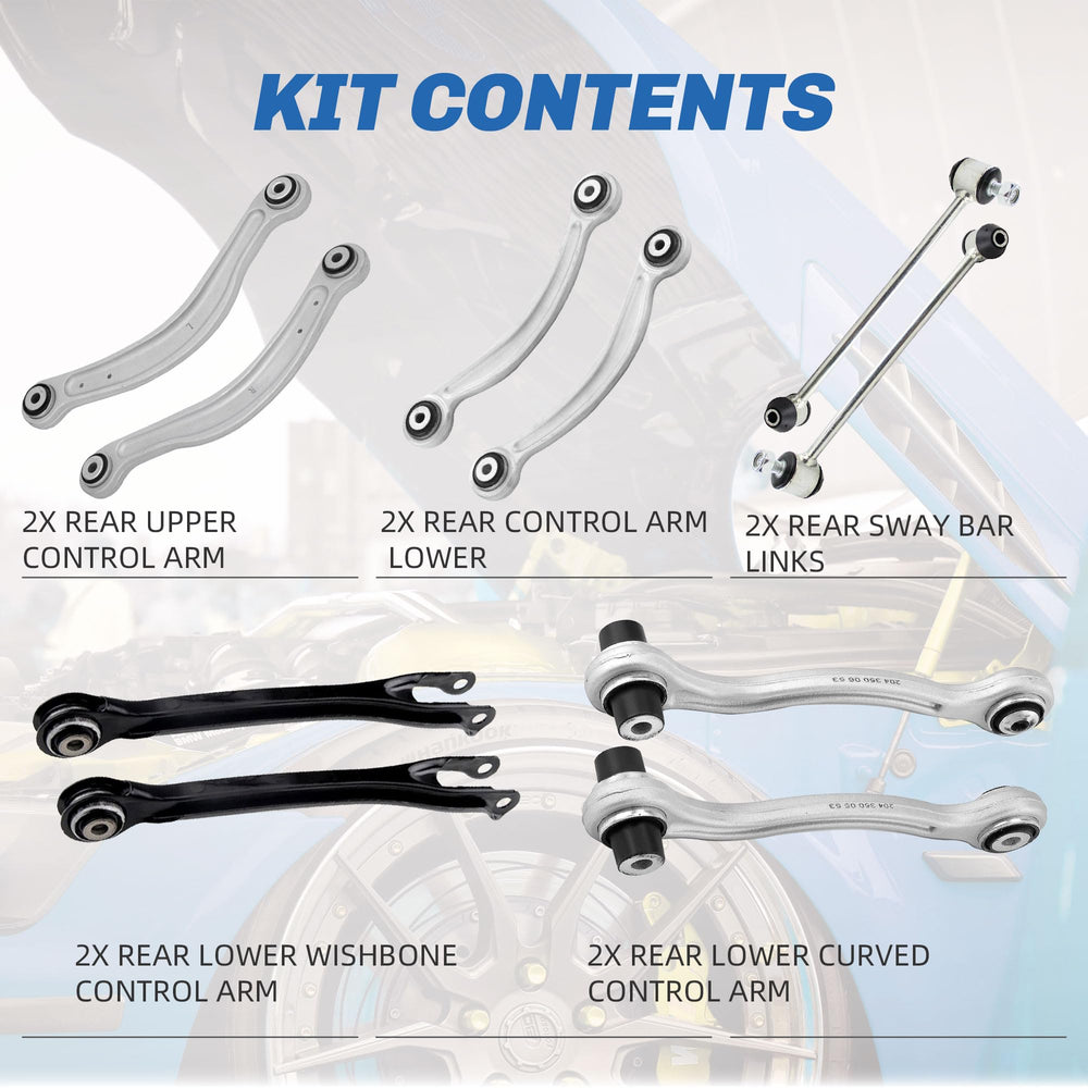 Rockplanet rear upper control arm right for Mercedes, improves steering response.