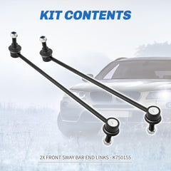 Rockplanet Sway Bar Link Front Right, supports balanced suspension during turns.