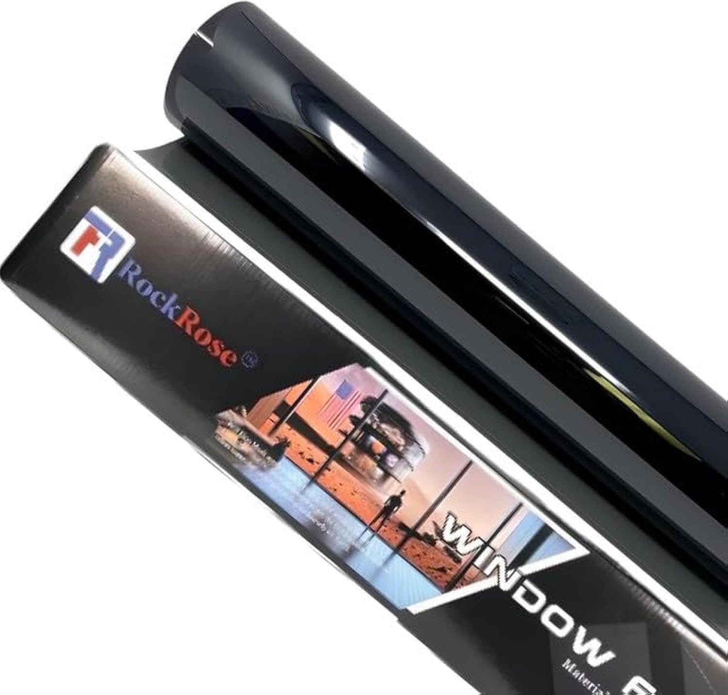 RockRose 35% carbon window tint on car window for privacy and UV protection