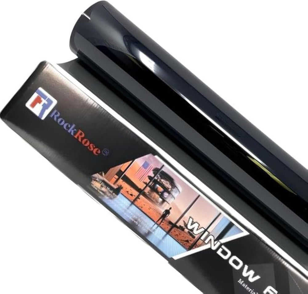 RockRose 35% carbon window tint on car window for privacy and UV protection