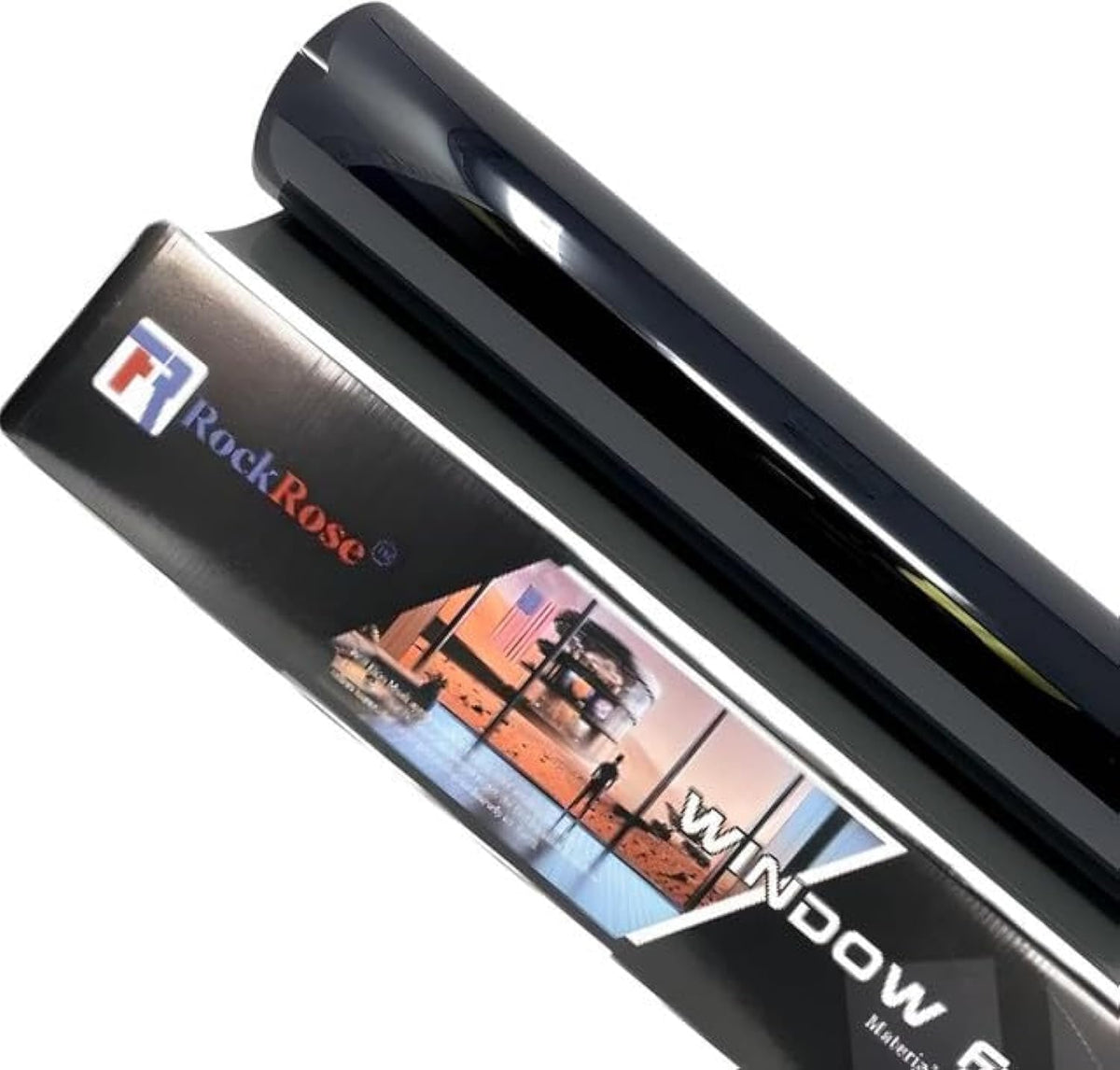 RockRose 35% carbon window tint on car window for privacy and UV protection