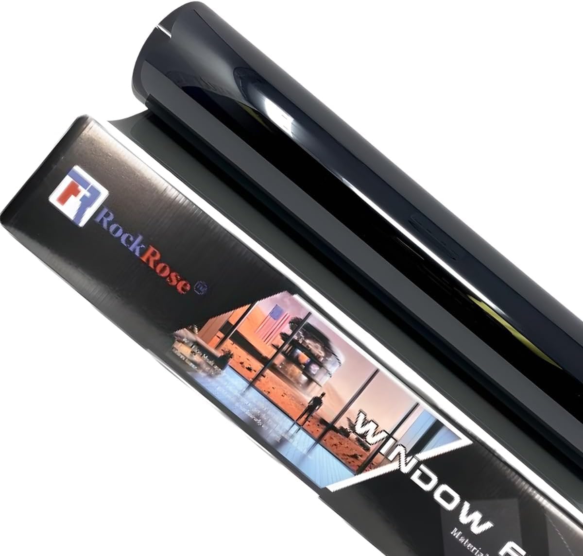 RockRose carbon window tint 24x20ft roll for full-vehicle coverage and a professional finish