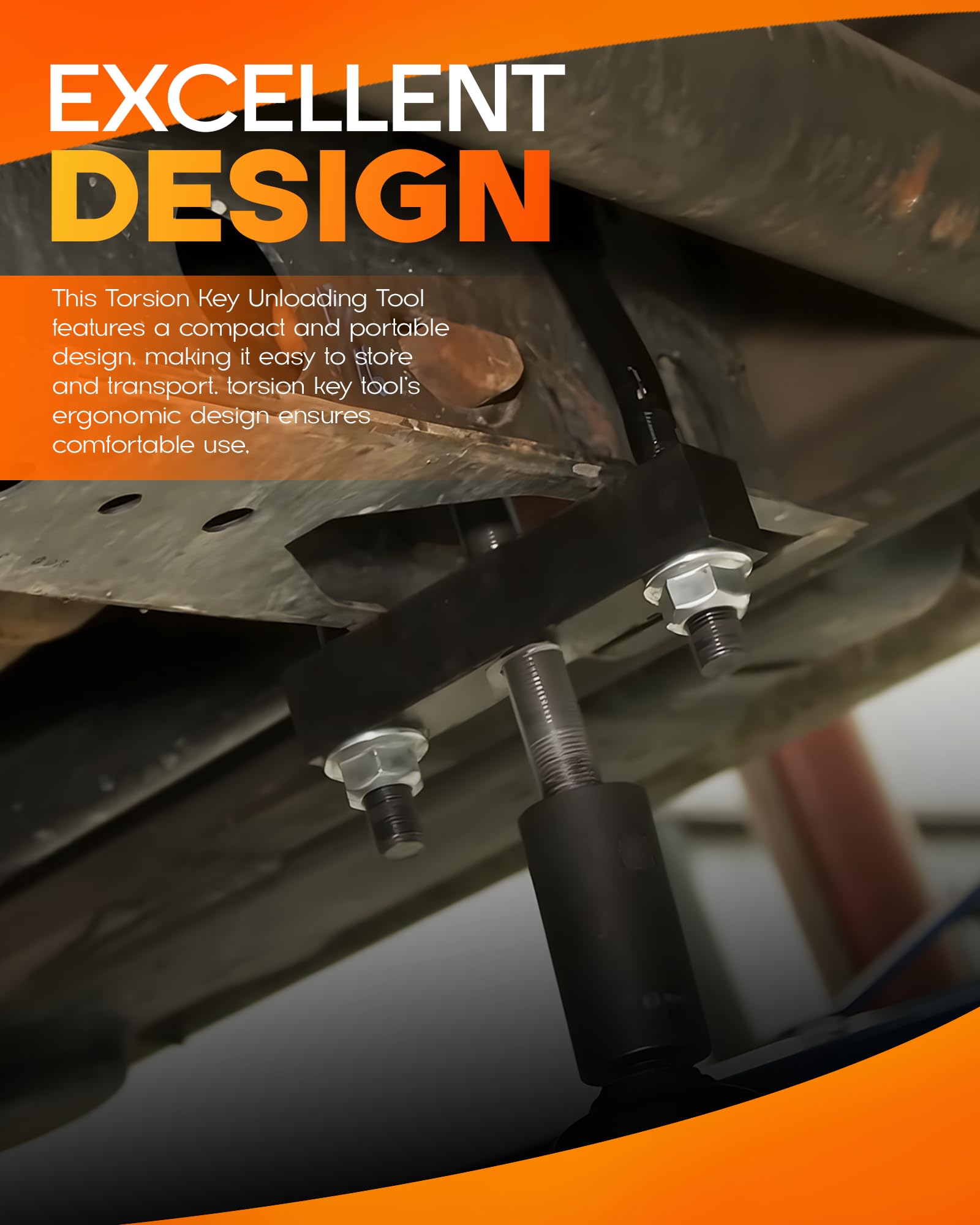 Rogierra torsion key unloading tool grip detail with powder coated steel