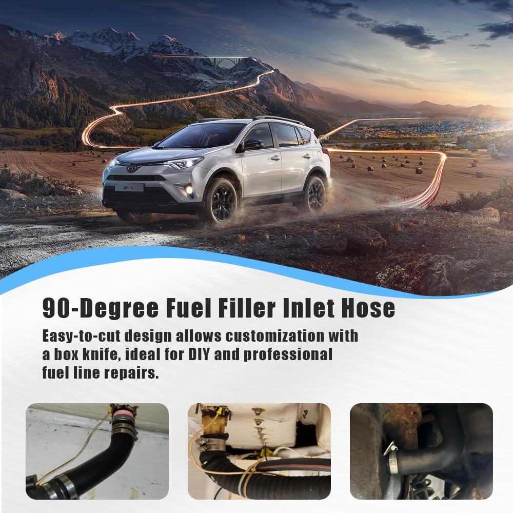 Rogugeroty nitrile rubber fuel hose highlighting flexibility for DIY fuel line projects