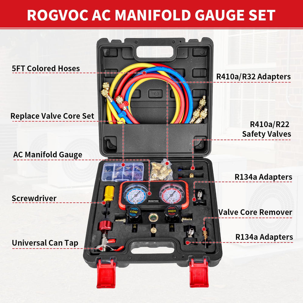 Rogvoc universal can tap helps convenient refrigerant access.