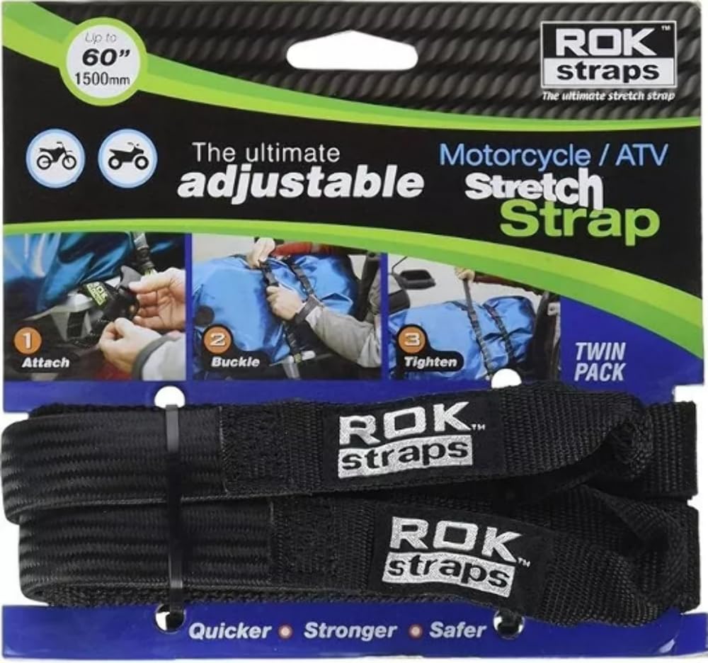 ROK Straps ROK-10025 black strap with quick-release buckle for fast setup.