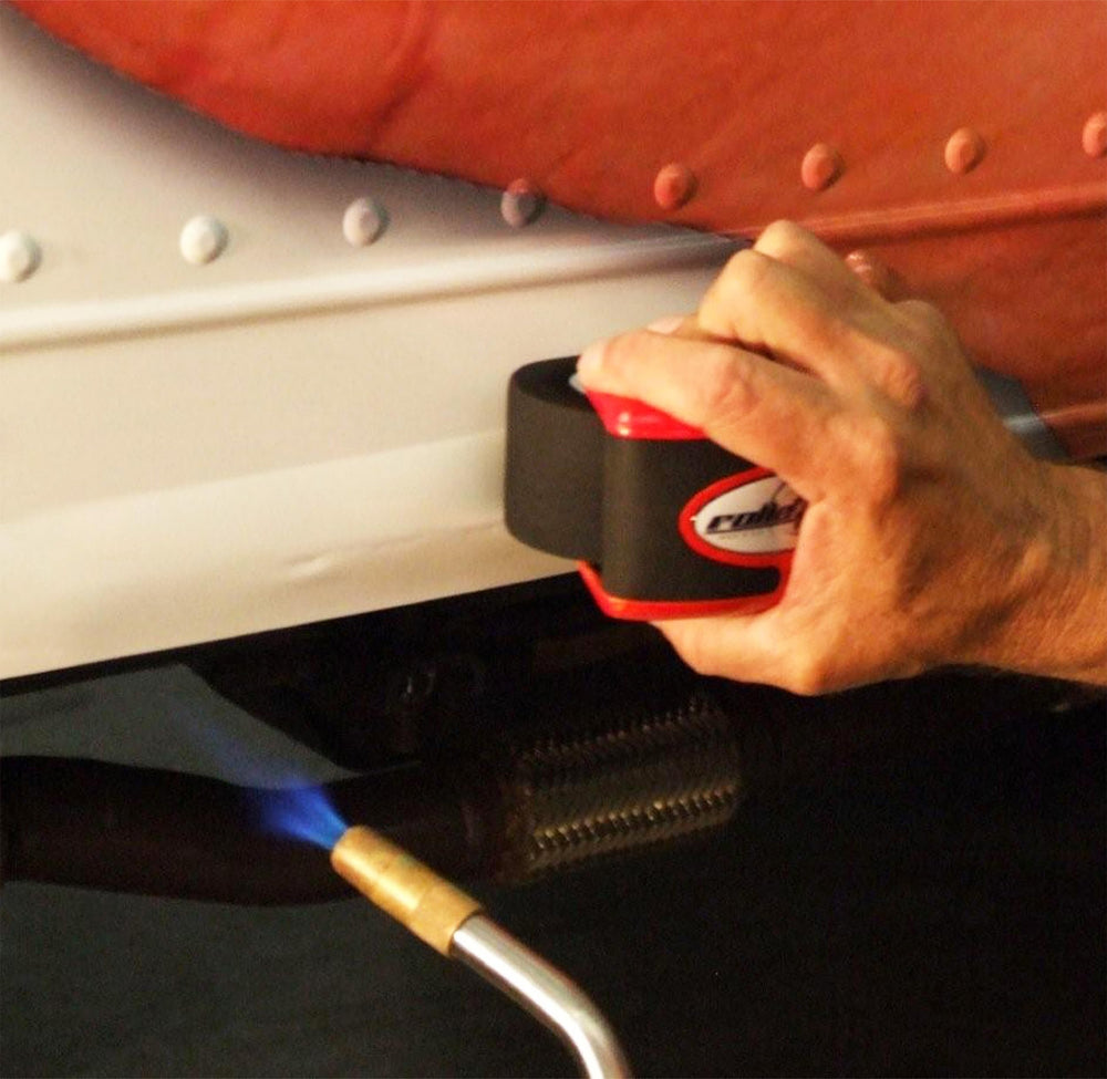 RollePro heat resistant roller demonstrating durability during vinyl work