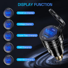 Rolokit din Hella plug USB charger aluminum housing offers premium feel and durability