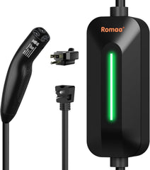 Romaa Level 1–2 charger setup for Tesla at home.