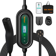 Romaa Level 2 NACS Charger front view for portable home charging