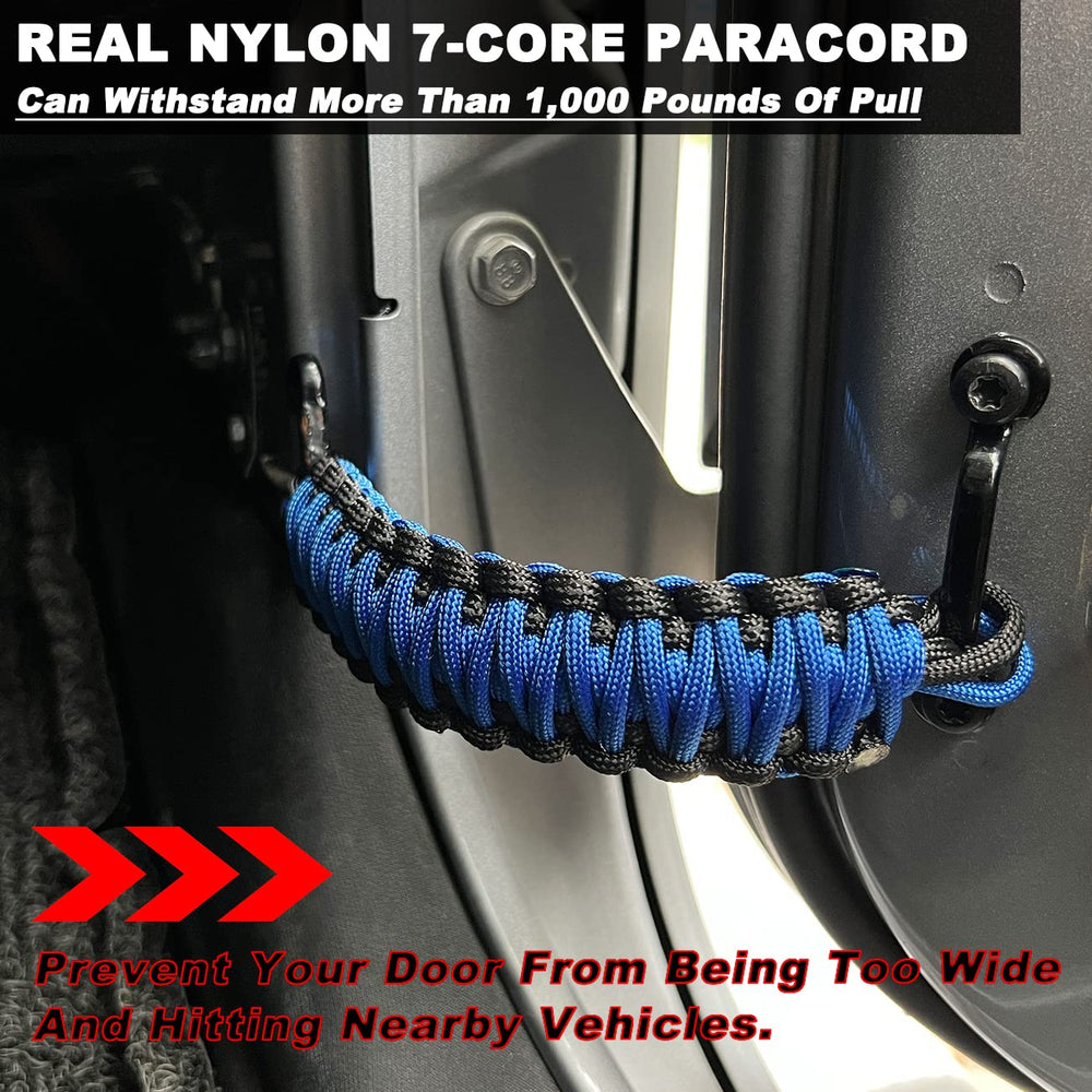 ROMASO 2-pack door straps highlighting quick replacement in rugged trails.