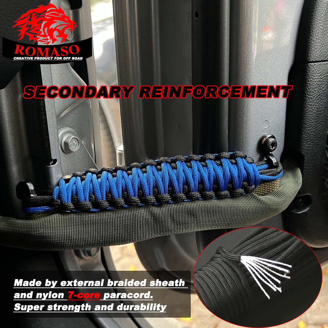 ROMASO Jeep Wrangler fitment across CJ to JL models for broad compatibility.