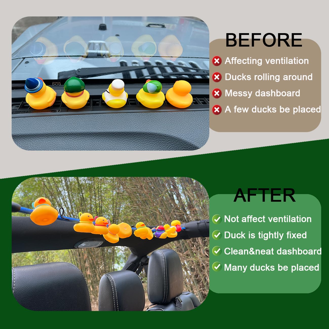 ROMASO duck holder includes installation hardware for quick mounting.