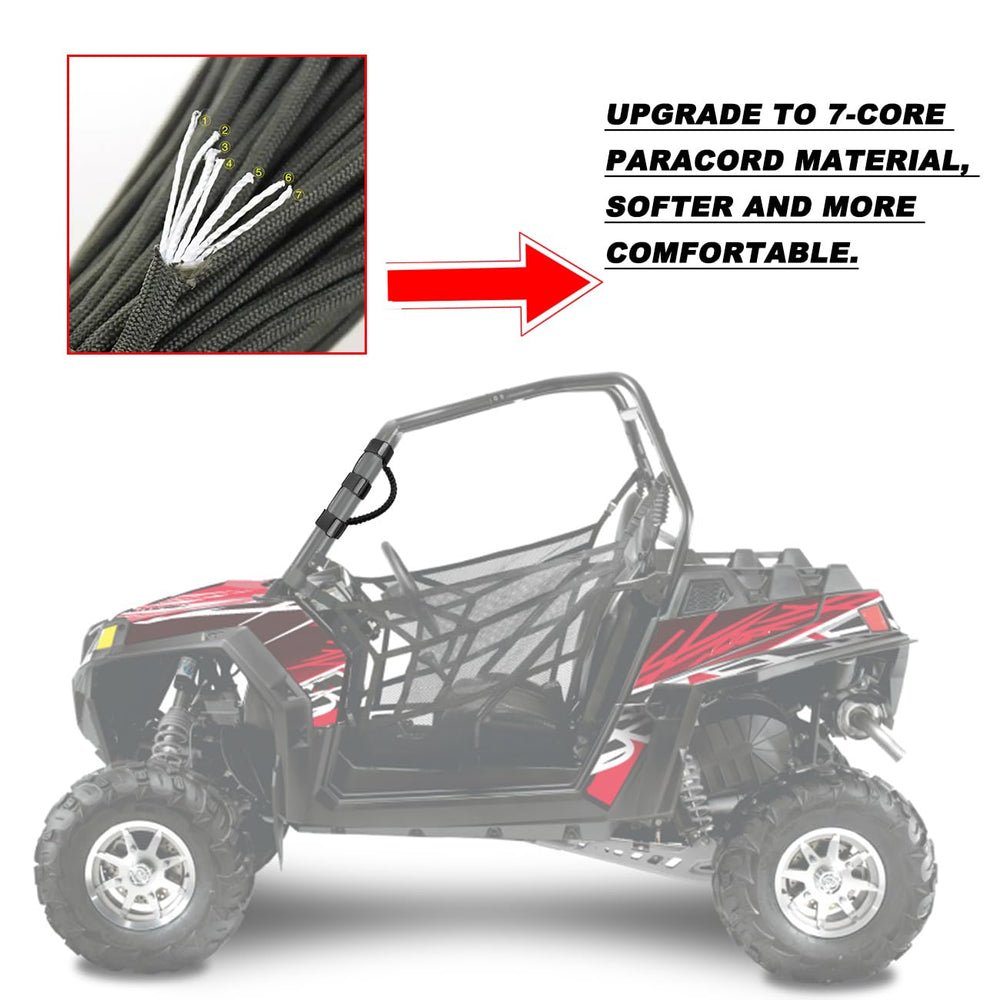ROMASO roll bar grip in use on rough terrain improves rider ease.