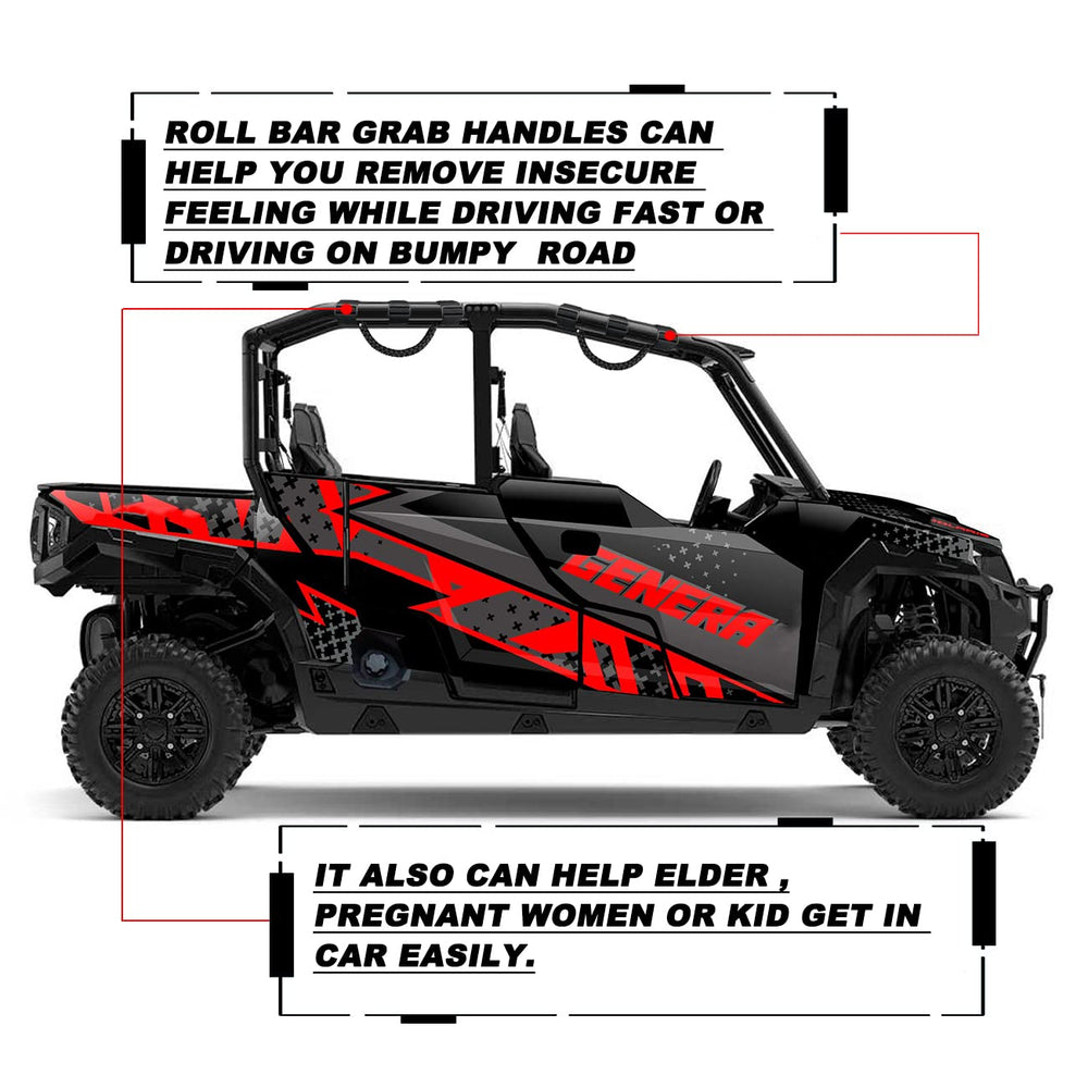 ROMASO soft 7-core paracord grip for comfortable long rides.