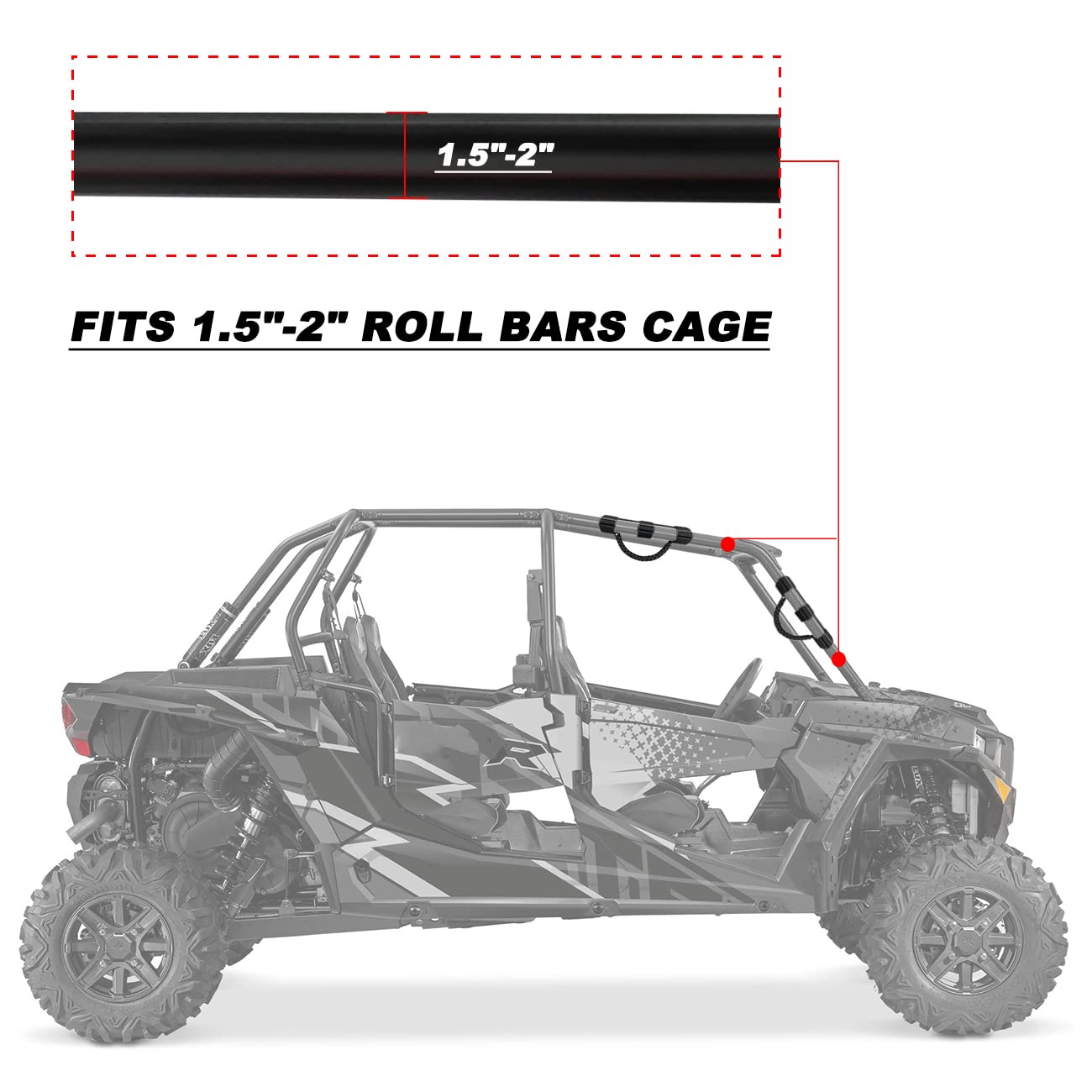 ROMASO upgraded three-strap design fixes securely during bumpy roads.