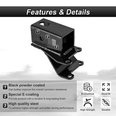 ROMELACK Rancher TRX rear hitch supports wide towing options.