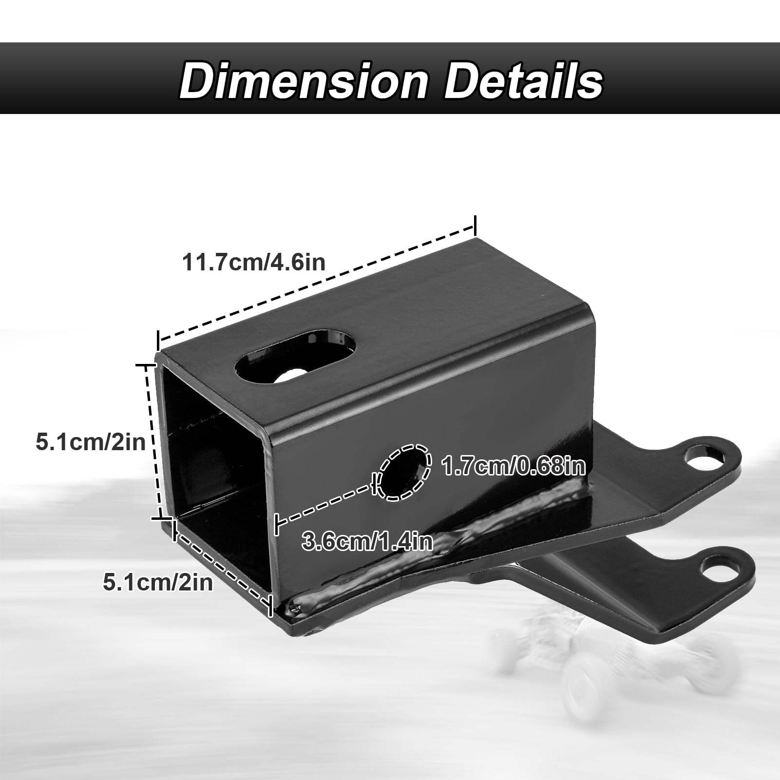ROMELACK Rubicon TRX rear hitch offers sturdy accessory mounting.
